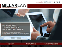 Tablet Screenshot of millarlawoffices.com